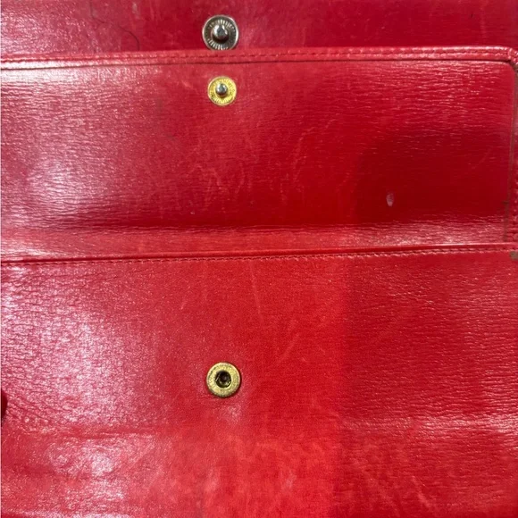 VINTAGE Louis Vuitton Vibrant Red Epi Leather Wallet - Picture 5 of 11
